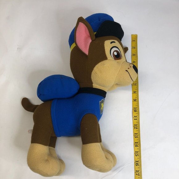 Nickelodeon Paw Patrol Chase Large 16” Plush Stuffed Animal Dog Spinmaster Ryder - Picture 6 of 11